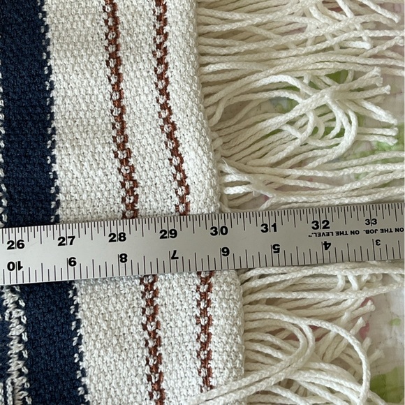 Nic+Zoe Rolling Clouds Blue Open Front Cardigan Sweater Size L Southwestern Boho - Picture 15 of 15